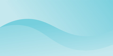 Abstract blue wave background, minimal wave design concept, vector illustration.