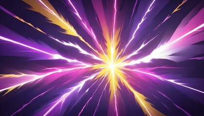 Obraz premium An energetic burst of colors emanates outward, creating a stunning visual display of radiant energy.