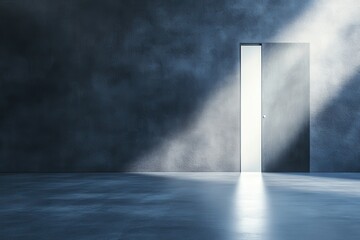 Empty room, doorway, light