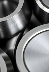 close up view of some metal discs