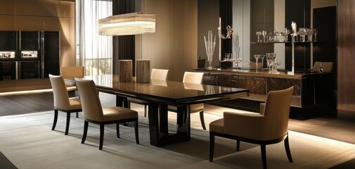 Modern Luxury Dining Room Interior Design
