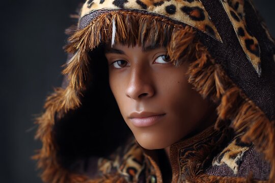 Amazon Jungle Fighter with Jaguar Spirit Garb