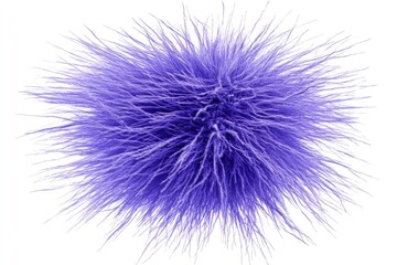Purple fluffy sphere