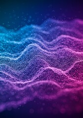 Abstract Background 3D Render Digital Wave