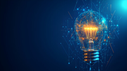 Symbolic light bulb with high voltage power supply ai generative
