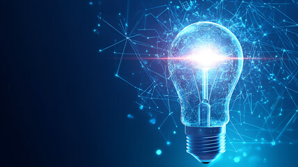 Symbolic light bulb with high voltage power supply ai generative