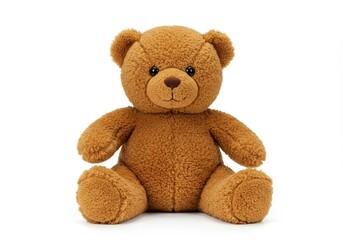 Obraz premium Studio Shot Of Brown Plush Teddy Bear Toy
