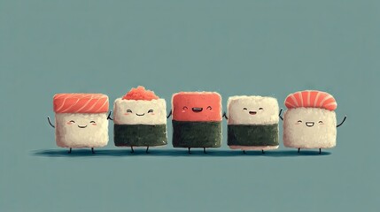 Cute Sushi Character Lineup