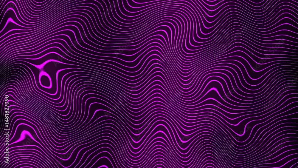 Poster abstract pink and black wavy line pattern futuristic background design for technology concepts moder