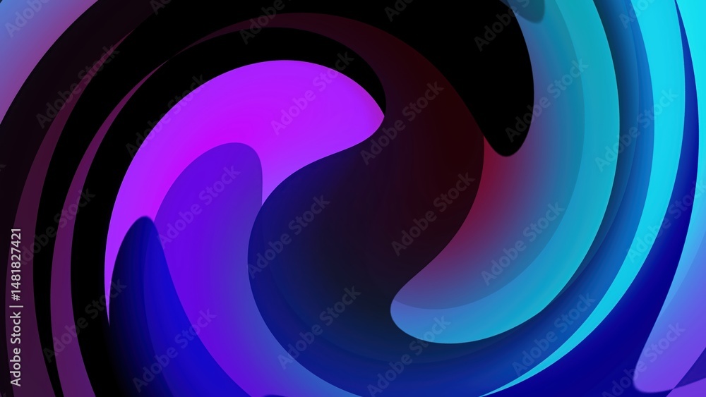 Poster abstract swirl of vibrant colors creating a dynamic and modern digital graphic suitable for diverse 