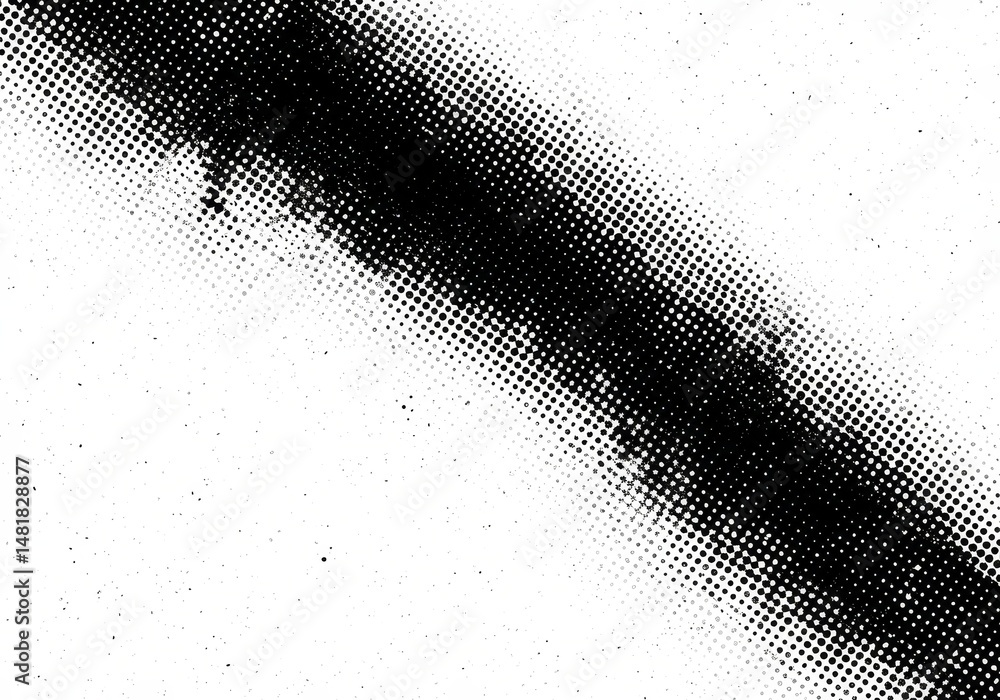 Poster abstract background black white dots diagonal gradient texture