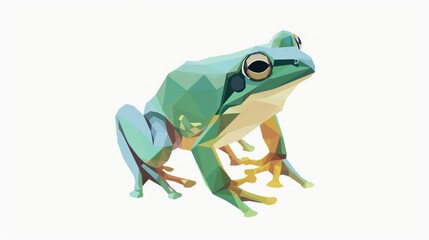 Fototapeta premium Geometric Frog Illustration (1)