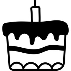 Hand Drawn Birthday Cake Ornament