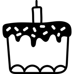 Hand Drawn Birthday Cake Ornament