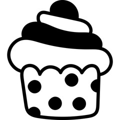 Hand Drawn Birthday Cupcake Ornament