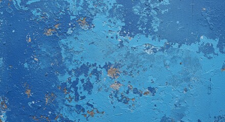 Abstract Background Blue Cracked Paint Texture