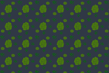 Abstract seamless light green floral pattern. Textile pattern.