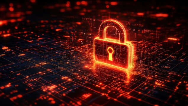 Digital security lock on a circuit board