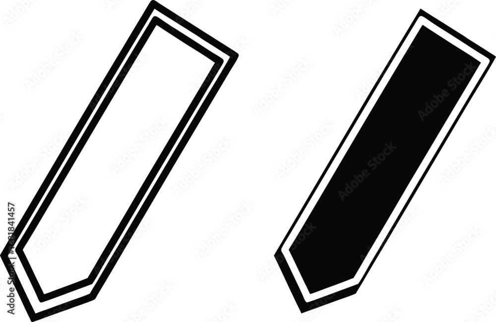 Poster abstract black and white geometric design featuring angled rectangles and negative space composition