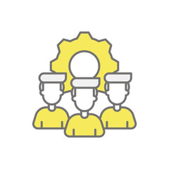 Management  icon vector stock illustration