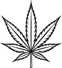 cannabis leaf vector