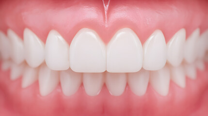 Obraz premium Close-up White Teeth and Gums