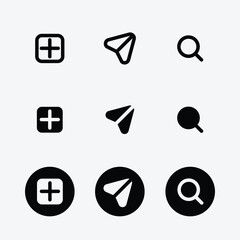 Social media logo icon. Vector icon illustration