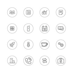 Vector icon set of business. Vector icon set of financial. Vector UI Illustration Business Finance Concept