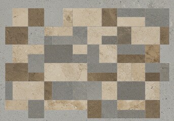 Abstract Background Brown Beige Grey Tiled Texture