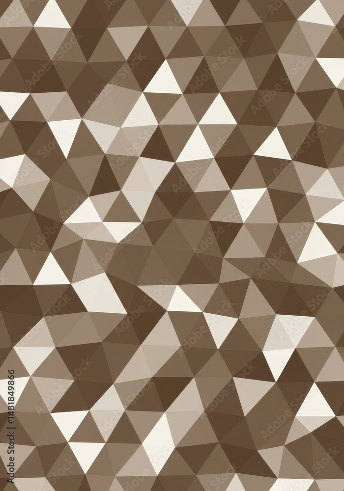 Aufkleber abstract background brown geometric triangle pattern