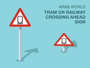 Traffic regulation rules. Isolated Arab world 
