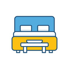 Breakfast in Bed Vector icon