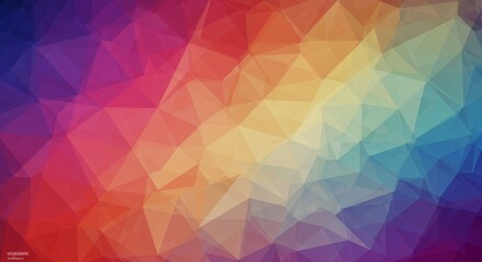 Abstract Background Colorful Geometric Polygon Triangle Mosaic