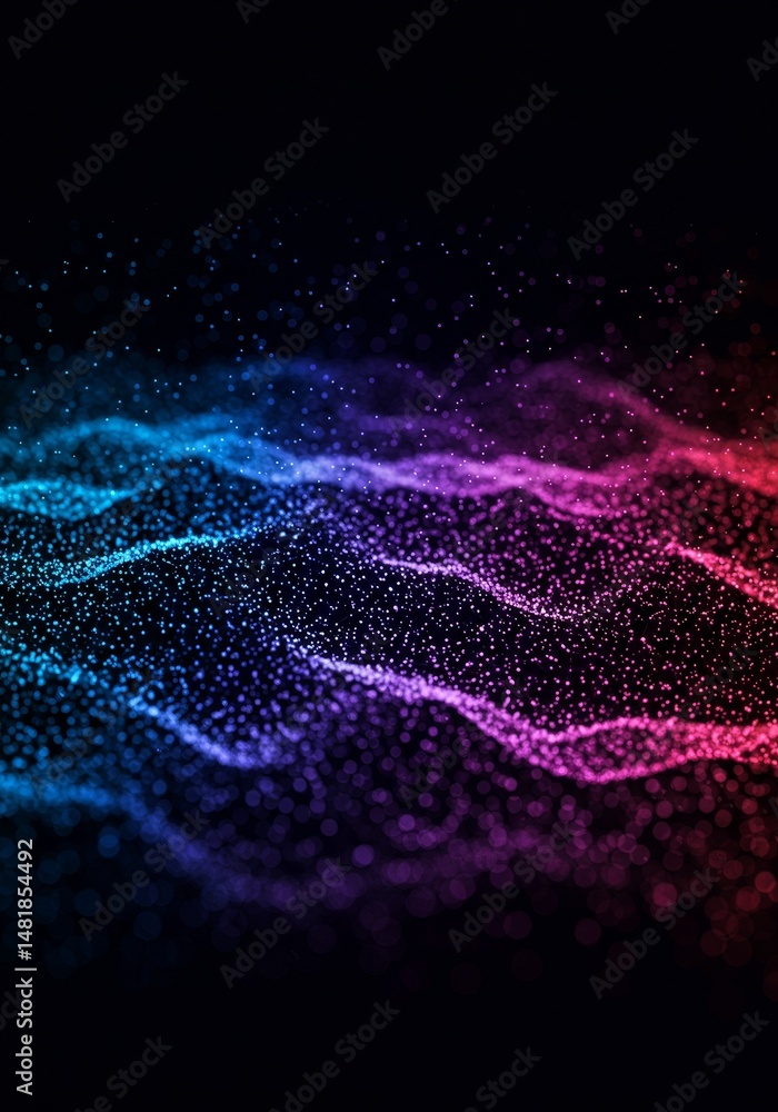Poster abstract background colorful gradient wave