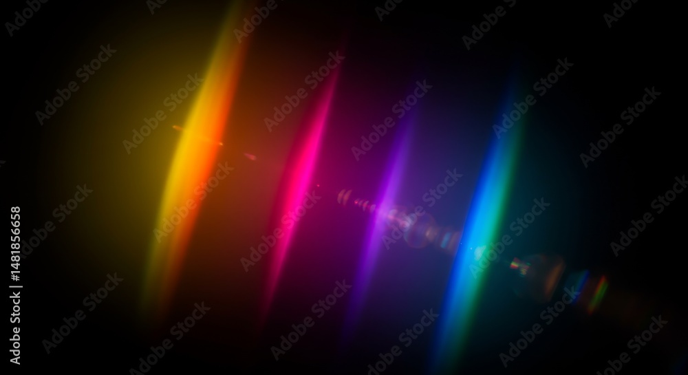 Poster abstract background colorful spectrum light beams