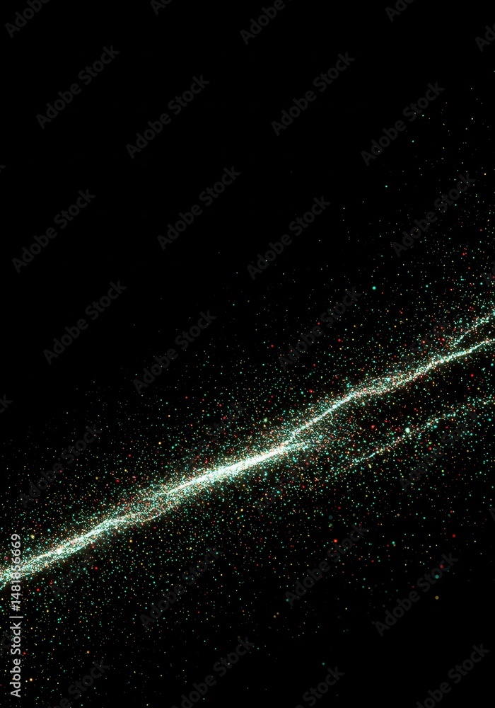 Poster abstract background colorful sparkles glowing particles light effect