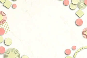 Minimalist abstract background with circles and geometric shapes in soft pastel tones, ideal for backgrounds, banners or creative projects.