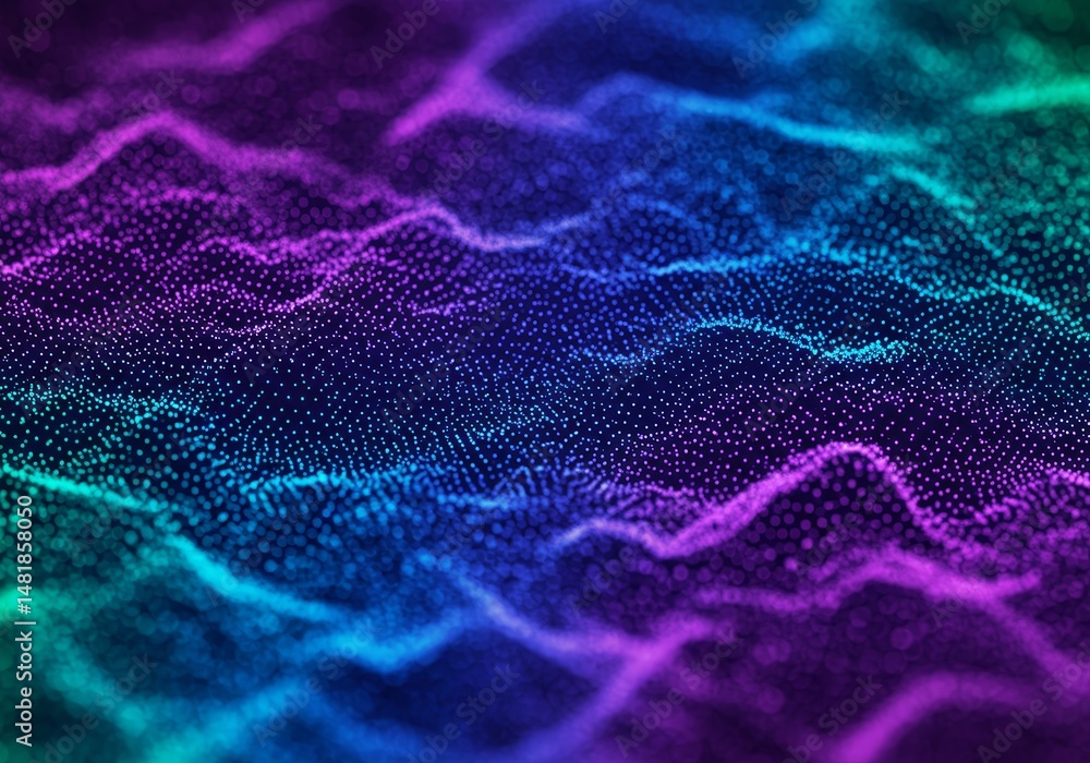 Poster abstract background colorful wave pattern