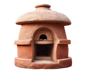 Traditional clay oven for baking bread in rural community