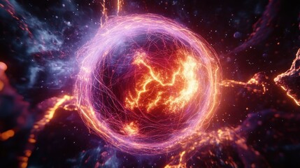 Obraz premium Energetic sphere of cosmic energy