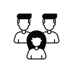 Team icon vector stock illustration