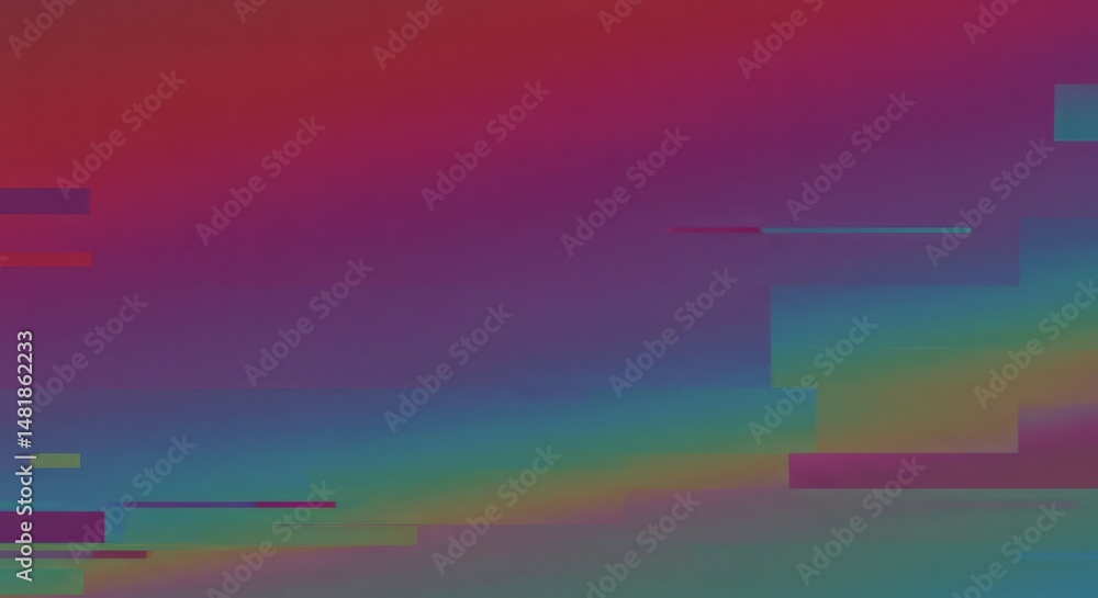 Poster abstract background digital glitch art colorful gradient texture