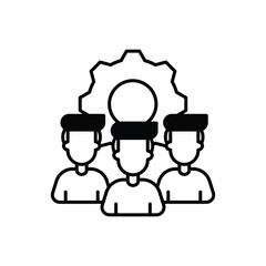 Management  icon vector stock illustration