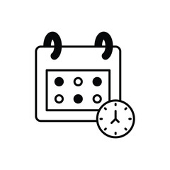 Schedule  icon vector stock illustration
