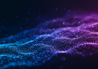Fototapeta premium Abstract Background Digital Wave Illustration