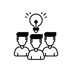 Work Group icon vector stock illustration