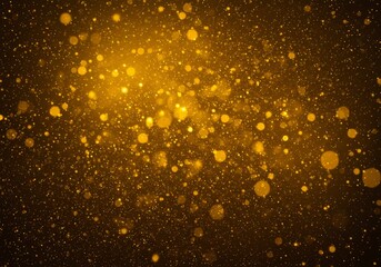 Abstract Background Gold Glitter Sparkle Glow Light Bokeh