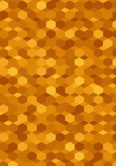 Abstract Background Gold Hexagon Pattern
