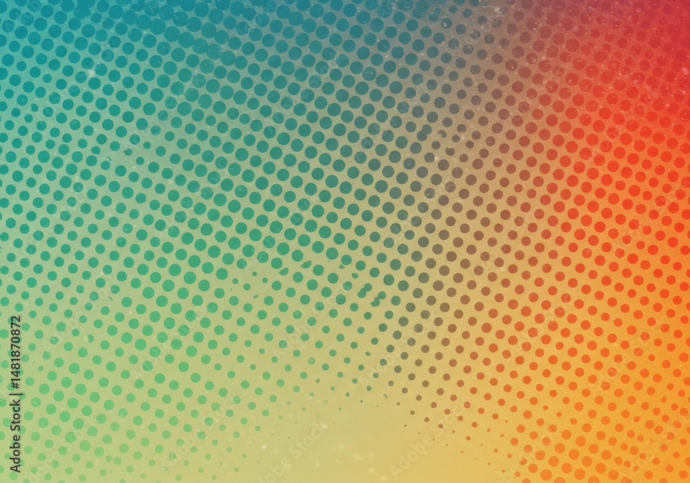Poster abstract background gradient dotted halftone texture