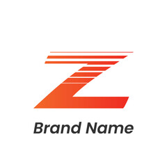 Initial letter Z logo design or alphabet logo design symbol